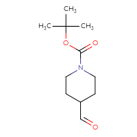 Chemical structure of tert-butyl 4-formylpiperidine-1-carboxylate - CSSB00000050299
