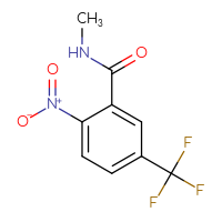 Chemical structure of N-methyl-2-nitro-5-(trifluoromethyl)benzamide - CSSB01997651358