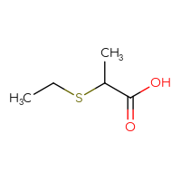 Chemical structure of 2-(ethylsulfanyl)propanoic acid - CSSB00000230601