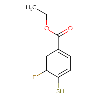 Chemical structure of ethyl 3-fluoro-4-sulfanylbenzoate - CSSB00010075297