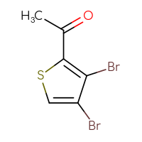 Chemical structure of 1-(3,4-dibromothiophen-2-yl)ethan-1-one - CSSB00012351463