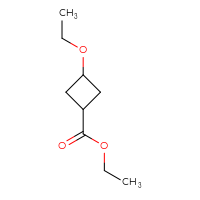 Chemical structure of ethyl 3-ethoxycyclobutane-1-carboxylate - CSSB00019637847