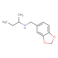 Chemical structure of [(2H-1,3-benzodioxol-5-yl)methyl](butan-2-yl)amine - CSSB00000187420