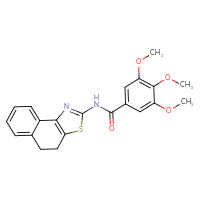 Chemical structure of 3,4,5-trimethoxy-N-{4H,5H-naphtho[1,2-d][1,3]thiazol-2-yl}benzamide - CSSB00159745294
