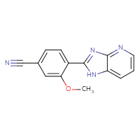 Chemical structure of 4-{1H-imidazo[4,5-b]pyridin-2-yl}-3-methoxybenzonitrile - CSSB21253046829