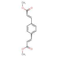 Chemical structure of methyl 3-[4-(3-methoxy-3-oxoprop-1-en-1-yl)phenyl]prop-2-enoate - CSSB00137361131