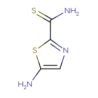 Chemical structure of 5-amino-1,3-thiazole-2-carbothioamide - CSSB00000695400