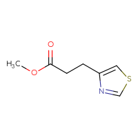 Chemical structure of methyl 3-(1,3-thiazol-4-yl)propanoate - CSSB00011990780