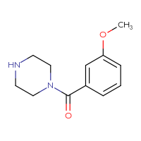 Chemical structure of 1-(3-methoxybenzoyl)piperazine - CSSB00000285961