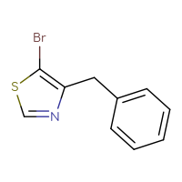 Chemical structure of 4-benzyl-5-bromo-1,3-thiazole - CSSB00103147640