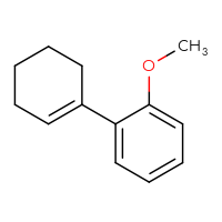 Chemical structure of 1-(cyclohex-1-en-1-yl)-2-methoxybenzene - CSSB00009873925