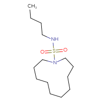 Chemical structure of N-butyl-1-azacycloundecane-1-sulfonamide - CSMB21106477402