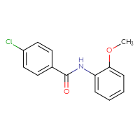 Chemical structure of 4-chloro-N-(2-methoxyphenyl)benzamide - CSSB00027984756