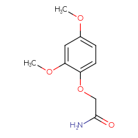 Chemical structure of 2-(2,4-dimethoxyphenoxy)acetamide - CSSB06823869644