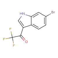 Chemical structure of 1-(6-bromo-1H-indol-3-yl)-2,2,2-trifluoroethan-1-one - CSSB00012920589