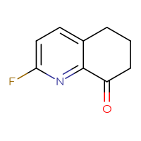Chemical structure of 2-fluoro-5,6,7,8-tetrahydroquinolin-8-one - CSSB00009856012