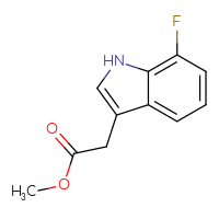 Chemical structure of methyl 2-(7-fluoro-1H-indol-3-yl)acetate - CSSB00010561680