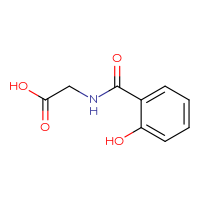 Chemical structure of 2-[(2-hydroxyphenyl)formamido]acetic acid - CSSB00011193979
