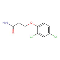 Chemical structure of 3-(2,4-dichlorophenoxy)propanamide - CSSB00000244355
