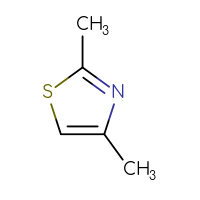 Chemical structure of 2,4-dimethyl-1,3-thiazole - CSSB00000169010