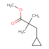 Chemical structure of methyl 3-cyclopropyl-2,2-dimethylpropanoate - CSSB00045406197