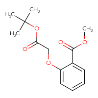 Chemical structure of methyl 2-[2-(tert-butoxy)-2-oxoethoxy]benzoate - CSSB06263143659