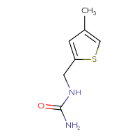 Chemical structure of [(4-methylthiophen-2-yl)methyl]urea - CSSB00015892274
