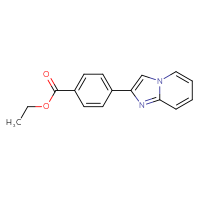 Chemical structure of ethyl 4-{imidazo[1,2-a]pyridin-2-yl}benzoate - CSSB00025706009