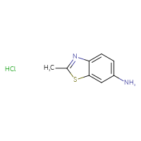 Chemical structure of 2-methyl-1,3-benzothiazol-6-amine hydrochloride - CSSB00138414643