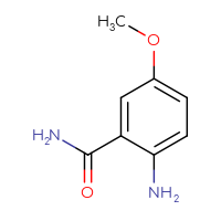 Chemical structure of 2-amino-5-methoxybenzamide - CSSB00011380456