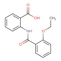 Chemical structure of 2-(2-ethoxybenzamido)benzoic acid - CSSB00020597987