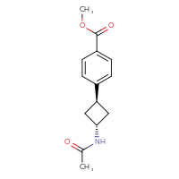 Chemical structure of methyl 4-[(1r,3r)-3-acetamidocyclobutyl]benzoate - CSSB06975940242
