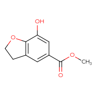 Chemical structure of methyl 7-hydroxy-2,3-dihydro-1-benzofuran-5-carboxylate - CSSB03551908018