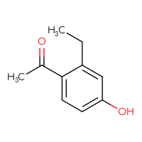 Chemical structure of 1-(2-ethyl-4-hydroxyphenyl)ethan-1-one - CSSB00010634998