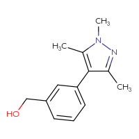 Chemical structure of [3-(1,3,5-trimethyl-1H-pyrazol-4-yl)phenyl]methanol - CSSB00123131361