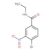 Chemical structure of 4-bromo-N-ethyl-3-nitrobenzamide - CSSB00000155168