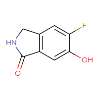 Chemical structure of 5-fluoro-6-hydroxy-2,3-dihydro-1H-isoindol-1-one - CSSB00009883493