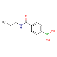 Chemical structure of [4-(propylcarbamoyl)phenyl]boronic acid - CSSB00000040707