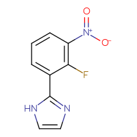 Chemical structure of 2-(2-fluoro-3-nitrophenyl)-1H-imidazole - CSSB06586387810
