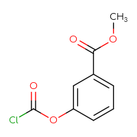 Chemical structure of methyl 3-[(chlorocarbonyl)oxy]benzoate - CSSB00034191195