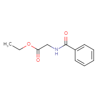Chemical structure of ethyl 2-(phenylformamido)acetate - CSSB00000169892