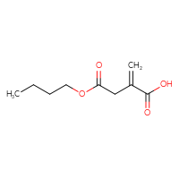 Chemical structure of 4-butoxy-2-methylidene-4-oxobutanoic acid - CSSB00000049090