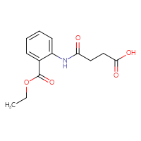 Chemical structure of 3-{[2-(ethoxycarbonyl)phenyl]carbamoyl}propanoic acid - CSSB00000594642