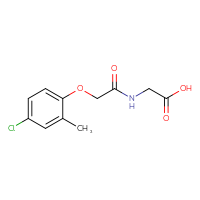 Chemical structure of 2-[2-(4-chloro-2-methylphenoxy)acetamido]acetic acid - CSSB00000265282