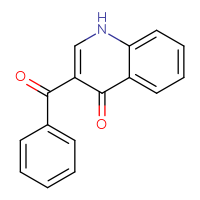 Chemical structure of 3-benzoyl-1,4-dihydroquinolin-4-one - CSSB06744562802