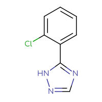 Chemical structure of 5-(2-chlorophenyl)-1H-1,2,4-triazole - CSSB00000706157