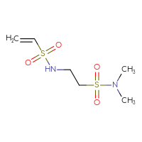 Chemical structure of N-[2-(dimethylsulfamoyl)ethyl]ethene-1-sulfonamide - CSSB00155118824