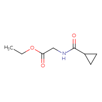 Chemical structure of ethyl 2-(cyclopropylformamido)acetate - CSSB00011258128