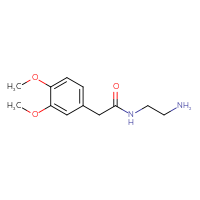 Chemical structure of N-(2-aminoethyl)-2-(3,4-dimethoxyphenyl)acetamide - CSSB00000408127