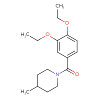 Chemical structure of 1-(3,4-diethoxybenzoyl)-4-methylpiperidine - CSSB00047226785